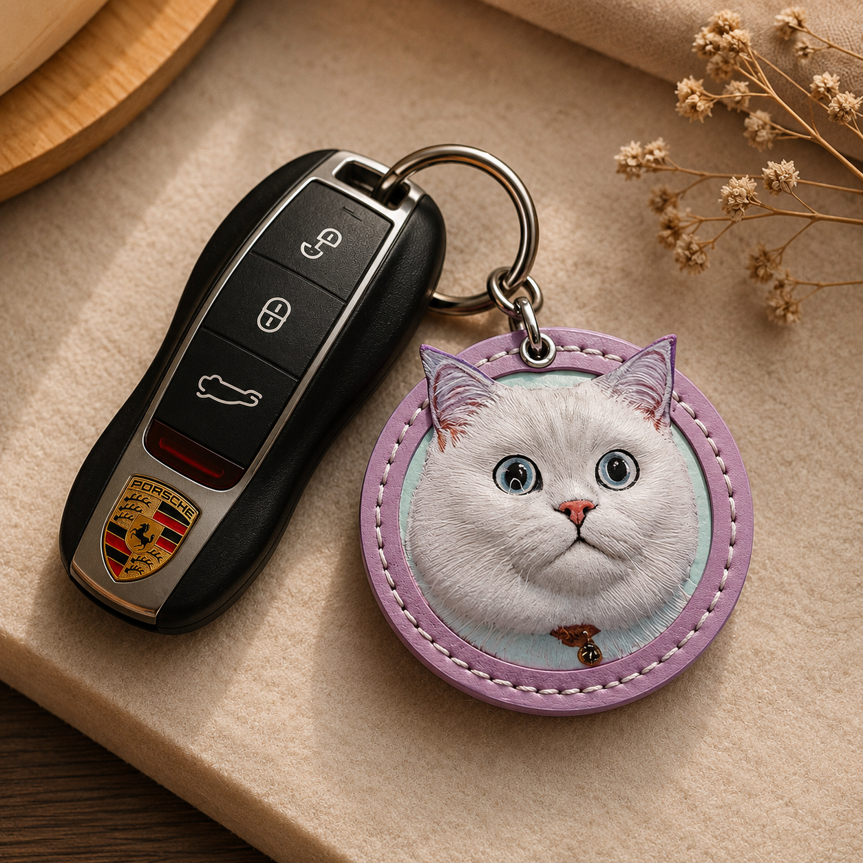 Personalized Pet Keychain Personalized Pet Keychain