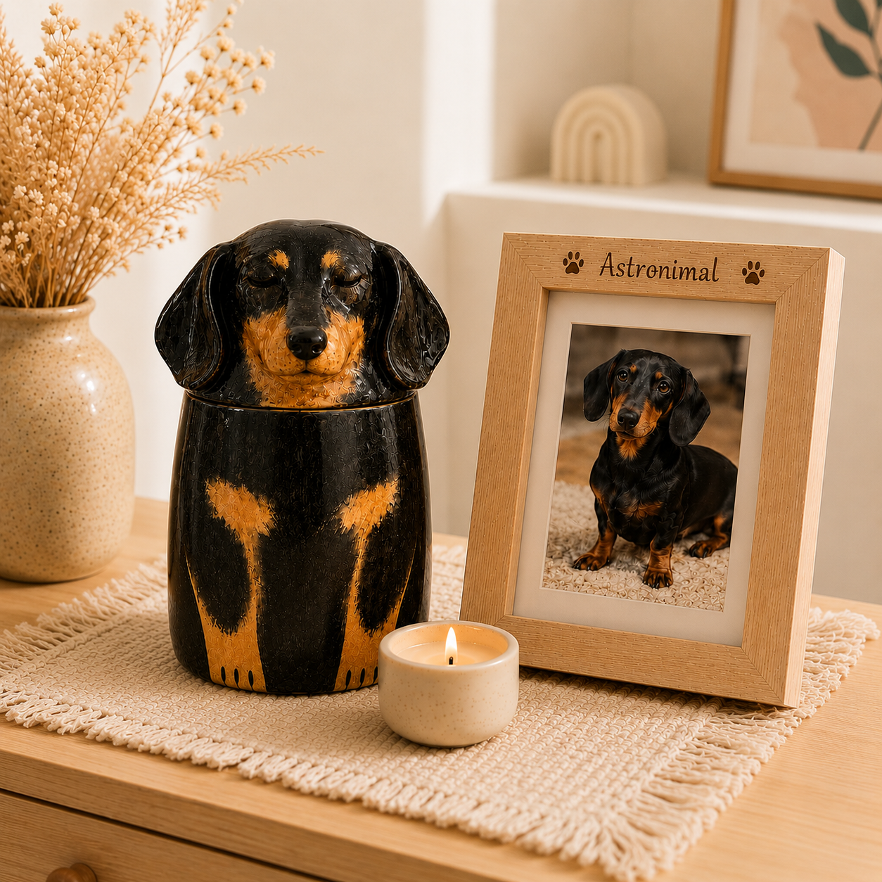Handmade Ceramic Dog Urn